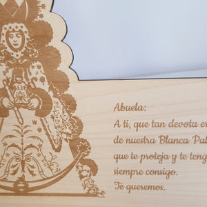 Placa personalizada Virgen del Rocío