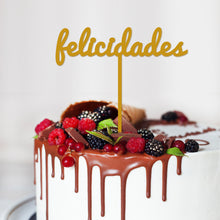 Cargar imagen en el visor de la galería, Topper FELICIDADES