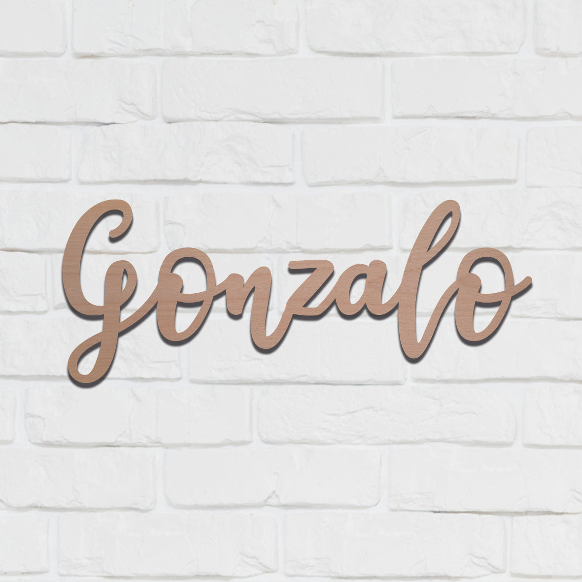 Nombre Lettering Madera