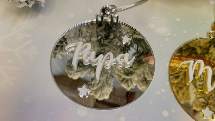 Bolas de metacrilato personalizadas: brillo, diseño y nombre propio