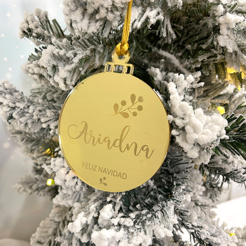 Bola espejo personalizada modelo MUÉRDAGO