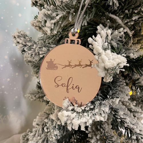 Bola espejo personalizada modelo SANTA CLAUS