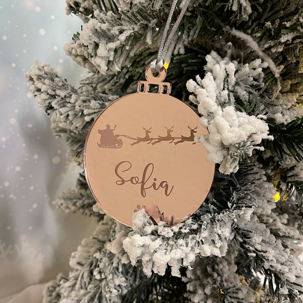 Bola espejo personalizada modelo SANTA CLAUS