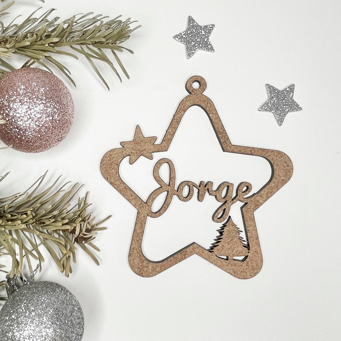 Estrella de Navidad personalizada con nombre en varios colores | Qukimax –  QUKIMAX, image size:1181x1181