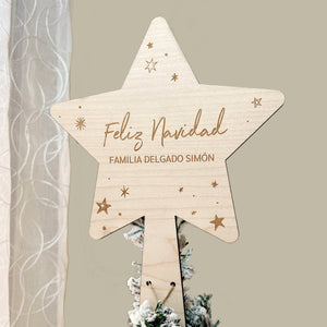 Estrella personalizada árbol de Navidad