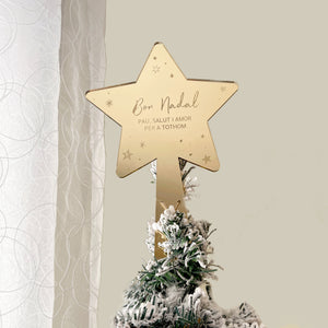 Estrella personalizada árbol de Navidad