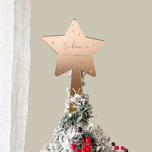 Estrella personalizada árbol de Navidad