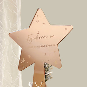 Estrella personalizada árbol de Navidad