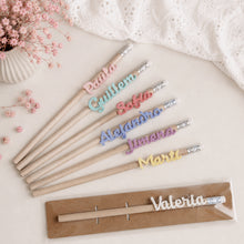 Cargar imagen en el visor de la galería, PACK REGALO Lápiz, libreta y colores con nombre en relieve color