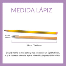 Cargar imagen en el visor de la galería, Lápiz eterno con nombre en relieve de color