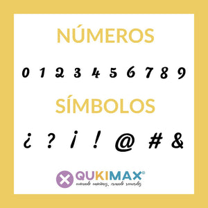 Letras metacrilato espejo oro pack 2 unidades