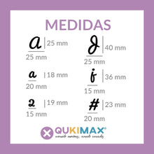 Cargar imagen en el visor de la galería, Letras metacrilato espejo oro pack 2 unidades