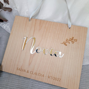 Cartel NOVIA rectangular