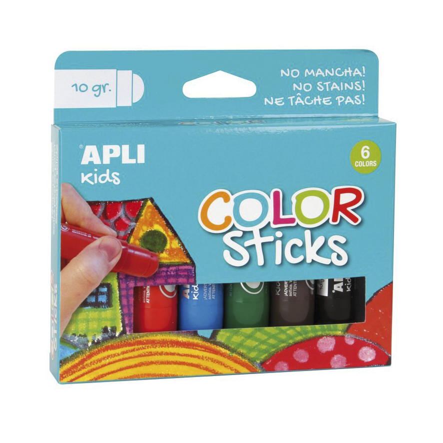 Tempera color sticks Apli