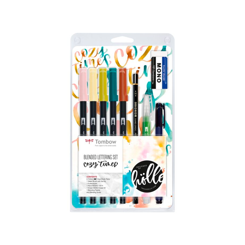 Estuche TOMBOW blender lettering set COZY TIMES