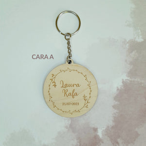 Llavero modelo CORONA FLORES