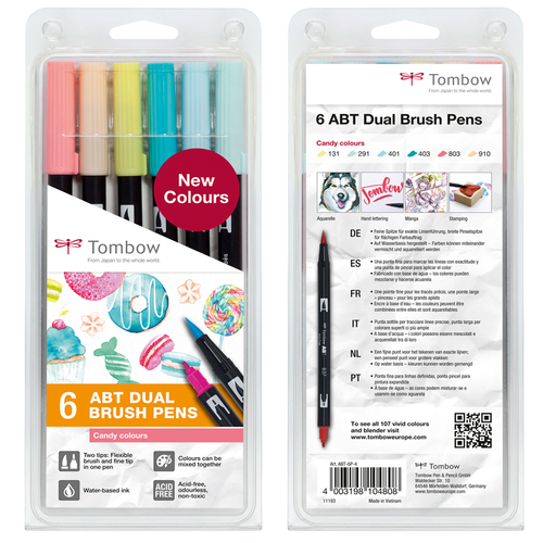 Estuche Tombow PABT6P4 Candy Colours