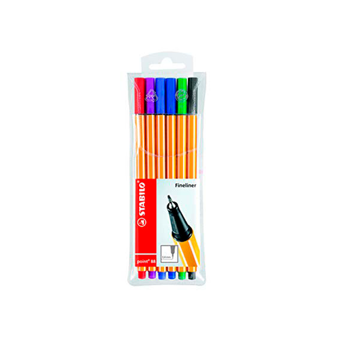 Estuche 6 Rotuladores Point 88 STABILO