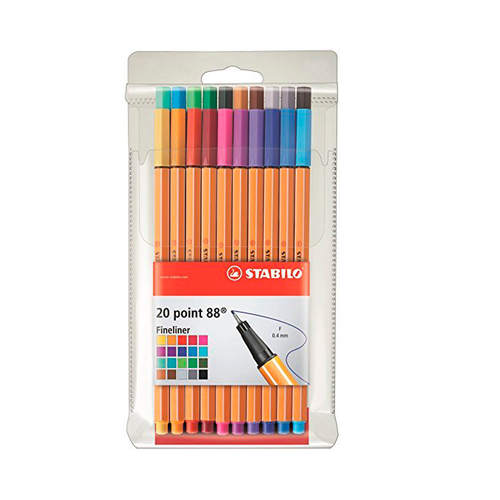 Estuche 20 Rotuladores Point 88 STABILO