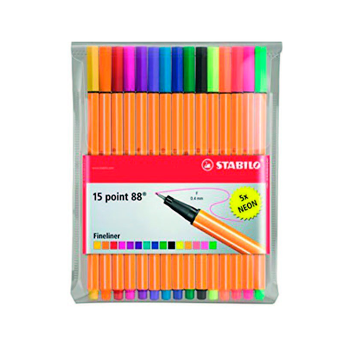 Estuche 15 Rotuladores Point 88 STABILO