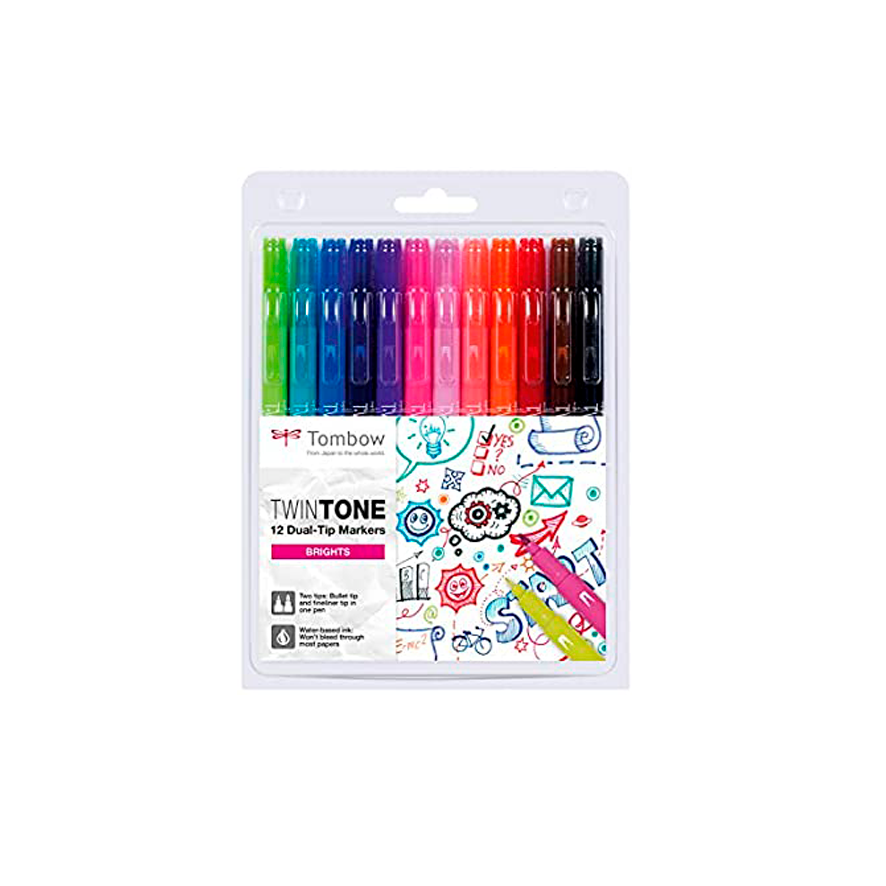 Rotuladores TwinTone Tombow BRIGHTS